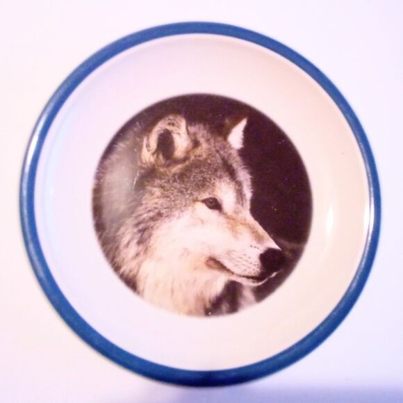 National Wildlife Federation American Wilderness Wolf Dinner Plate 12 Inch - Picture 1 of 3